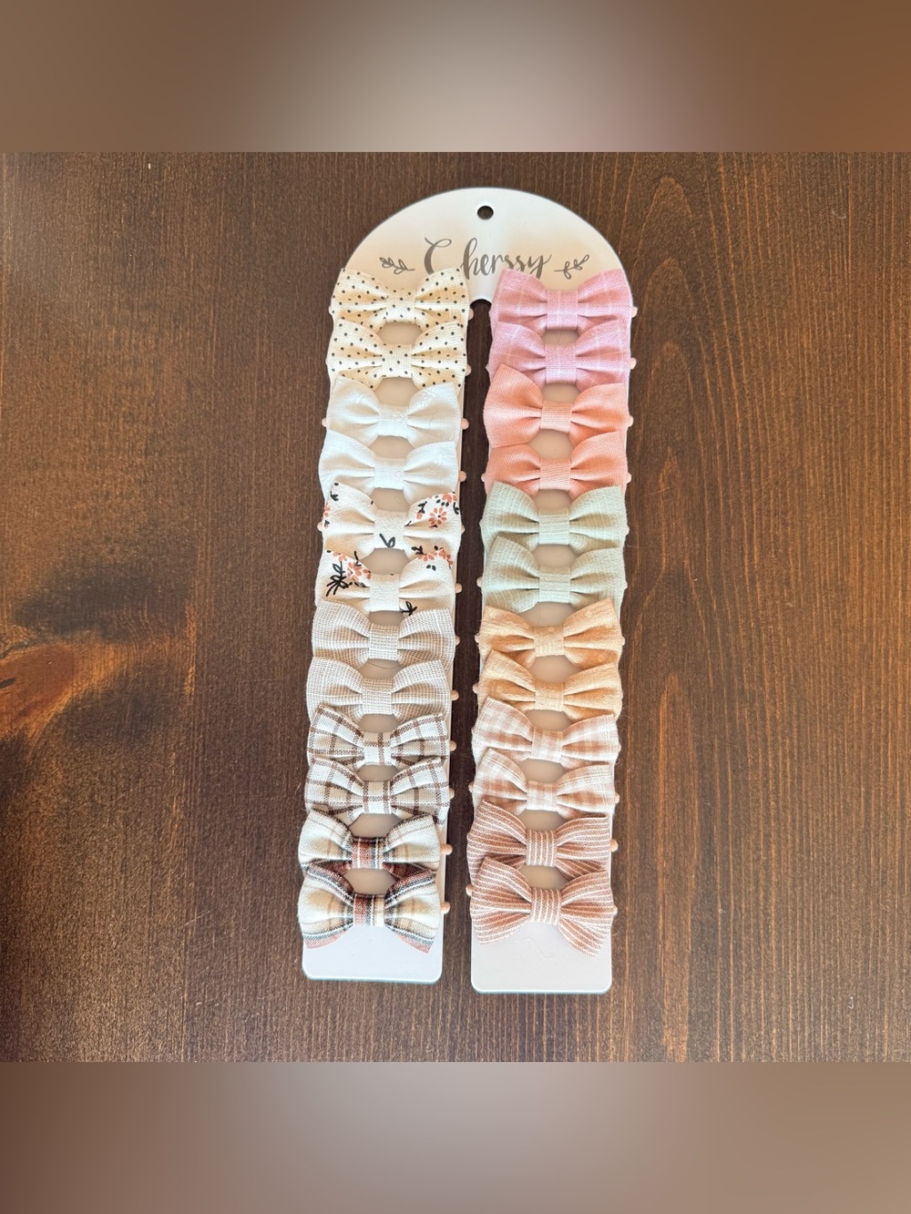 Toddler / Little Kids' Pastel Bow Hair Tie Set of 24 – Multicolor NEW - 1 yr+